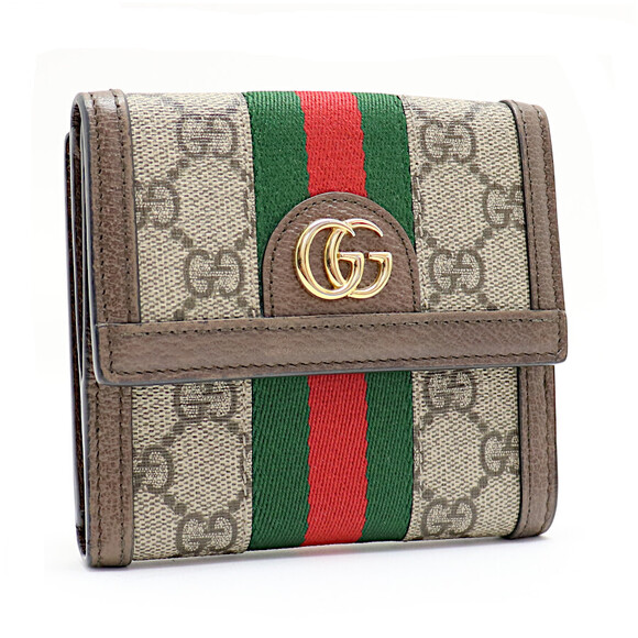Gucci Offdia GG French Flap Wallet Supreme Canvas Leather - Picture 1 of 9